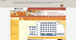 Desktop Screenshot of kolping-restaurant-augsburg.de